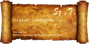 Szalai Teobalda névjegykártya